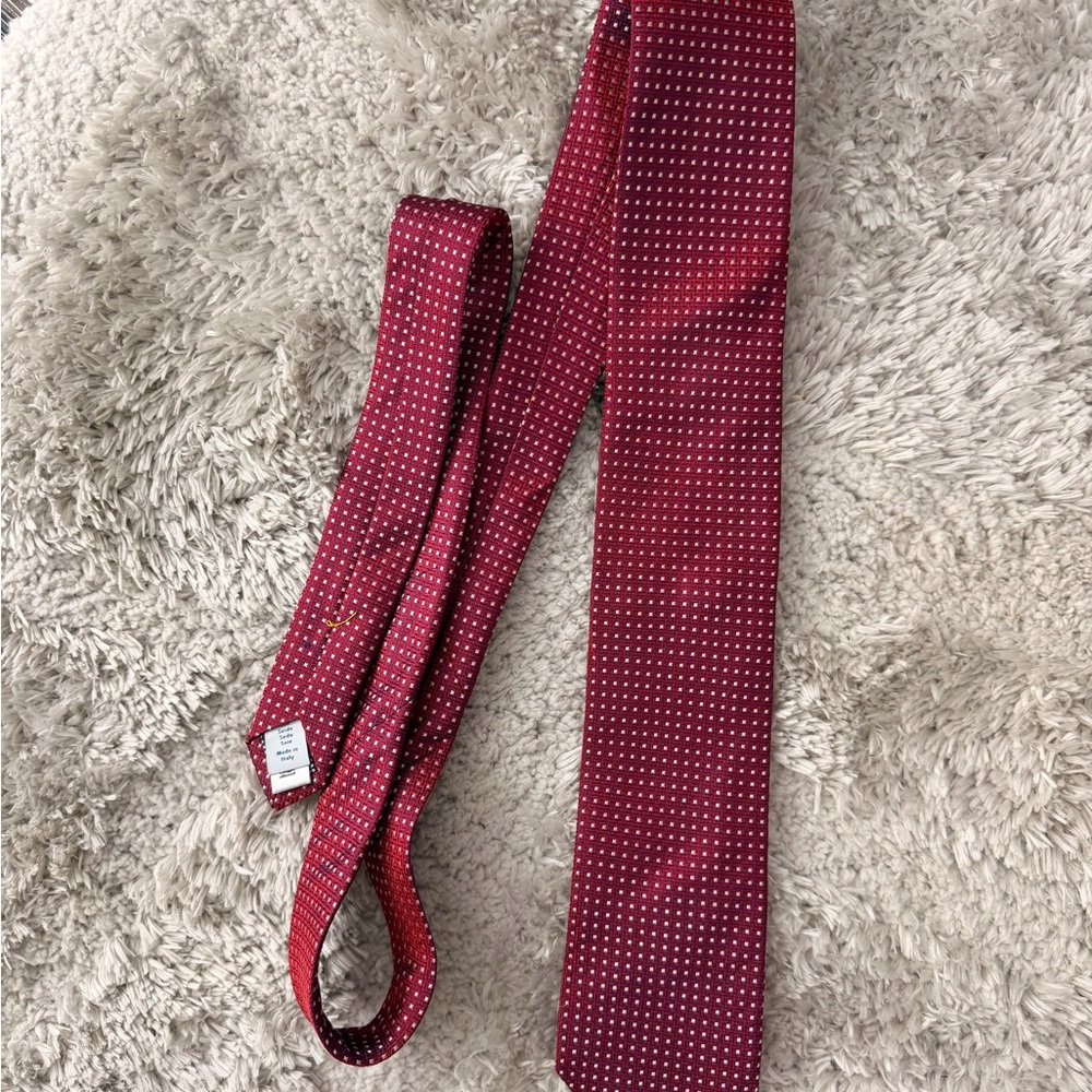 Elegant Red Eton Tie